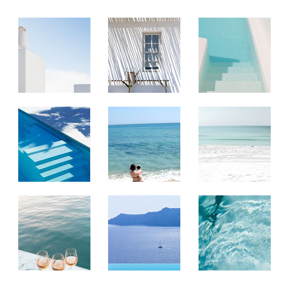 Moodboard that inspired the redesign of From the Poolside, a blog on boutique hotels and chic villa rentals for family holidays. Go check out the new design and new tools to easily find your dream escape.